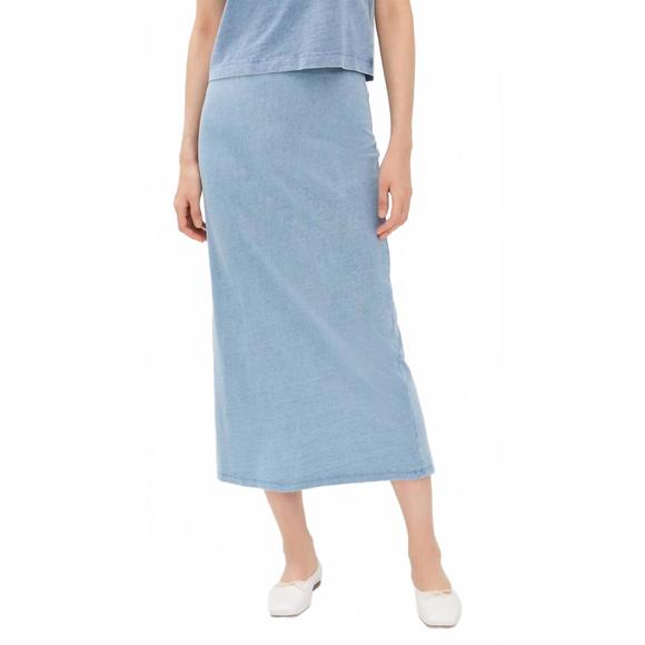 Gail Jersey Denim Skirt | Indigo main image 1